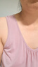 莫代爾寬松莫代爾背心女夏大碼胖mm內(nèi)搭外穿無袖T恤家居上衣薄打底衫 曬單實(shí)拍圖