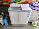 海爾（Haier）雙桶洗衣機(jī)半自動(dòng)自動(dòng)家用 10公斤大容量 家電國家補(bǔ)貼 以舊換新 雙缸XPB100-729S原廠品質(zhì)  曬單實(shí)拍圖