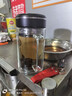 蘇泊爾（SUPOR）蘇泊爾雙層隔熱玻璃帶蓋杯保溫耐熱辦公室泡茶杯帶茶倉大容量水杯 【新升級】行硯黑 570ml 曬單實拍圖