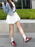 Onitsuka Tiger鬼塚虎新款德訓鞋男女鞋 復古酒紅色休閑板鞋TOKUTEN 1183B938 酒紅色 39 曬單實(shí)拍圖