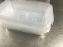 喇叭花 長(zhǎng)方形一次性餐盒透明打包盒外賣飯盒微波便當(dāng)盒塑料盒50套 1500ml（透明） 150套 曬單實(shí)拍圖