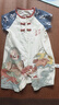 漢宮優(yōu)品一歲寶寶衣服短袖中國(guó)風(fēng)夏裝新生的兒連體衣夏季薄款嬰兒外出服 倉(cāng)頡造字 73cm 曬單實(shí)拍圖