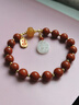 妍韻珠寶精品8-9mm南紅瑪瑙手串 S925銀蜜蠟琥珀蓮藕水晶瑪瑙男女士款手鏈 曬單實(shí)拍圖