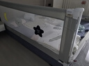 丸丫K2嬰兒床圍欄寶寶防摔防護(hù)欄床邊防摔防掉檔板免打孔三面1.8+2+2 曬單實(shí)拍圖