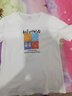 歐洛黛純棉短袖t恤女寬松新款夏季韓版半袖女士上衣百搭T白色短袖女裝 白色四方熊  M 曬單實(shí)拍圖