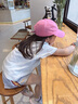 little MO&Co.抑菌 little moco童裝25夏裝新款女童修身彈力簡(jiǎn)約短袖T恤親子裝 本白色 130 130/64 曬單實(shí)拍圖