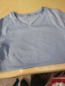 愛(ài)暇步春夏季薄款專(zhuān)業(yè)健身服女高端瑜伽服速干運動(dòng)上衣短袖T恤時(shí)尚罩衫 高級藍/無(wú)胸墊 A22067JDA XL 曬單實(shí)拍圖