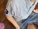 POLOWALK童裝男童短袖POLO衫2025夏季新款保羅運(yùn)動(dòng)兒童翻領(lǐng)T恤上衣大馬標(biāo) 紅色 170 cm 曬單實(shí)拍圖
