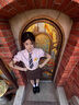 蝶嬌諾（DIEJIAONUO）連衣裙子夏天女裝2025年新款韓系JK制服鹽系甜辣風(fēng)純欲風(fēng)學(xué)院風(fēng) 粉色上衣+領(lǐng)帶+咖色裙子 S 曬單實(shí)拍圖