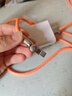 艾勝者安卓Type-C旋轉快充電器線(xiàn)電競彎頭閃充120W適用華為小米VIVOPPO榮耀手機USB插頭套裝6A金屬頭發(fā)光 【扁圓口+快充頭】超級快充套裝丨橙色 2米 曬單實(shí)拍圖