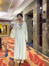 目丸冰絲防曬衣女2025新款夏季防紫外線(xiàn)全身長(cháng)款小個(gè)子收腰裙防曬服薄 灰色 UPF50+ 【M碼80-100斤】 曬單實(shí)拍圖