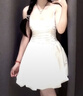 UR2025夏季新款女裝芭蕾風(fēng)抽褶花苞短款吊帶連衣裙UYU750073 本白 M 曬單實(shí)拍圖