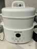 九陽（Joyoung）電燉盅 電燉鍋 隔水燉煮 家用煮粥煲湯鍋燕窩燉盅4.5L白瓷內(nèi)膽燉湯鍋上蒸下燉DG25G-GD188 曬單實拍圖