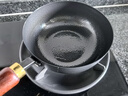 王源吉小奶鍋輔食鍋泡面鍋雪平鍋精鐵錘紋鍛打小鐵鍋無(wú)涂層一人食小炒鍋 錘紋奶鍋（已開(kāi)鍋）+杉木蓋 20cm 曬單實(shí)拍圖