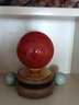 菲斯鉑亞紅色水晶球擺件鴻運(yùn)當(dāng)頭家居飾品客廳玄關(guān)喬遷新居禮品桌面擺件 有求必應(yīng)（105*105*175mm） 曬單實(shí)拍圖