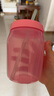 特百惠（Tupperware）吸吸罐550ml女生學(xué)生密封帶吸管水杯子夏季自制飲品奶昔 甜蜜粉 曬單實(shí)拍圖