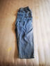 衣典零一（LEDIALYI）直筒牛仔褲女夏季薄款2025女裝新款中年高腰寬松休閑九分哈倫褲子 牛仔藍 L （建議110-120斤） 曬單實(shí)拍圖