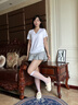 ECAC可愛(ài)輕松熊洞洞鞋女夏季學(xué)生外穿拖鞋防滑防臭卡通少女包頭涼拖 白色【主圖款】 呆萌小熊 36-37 【正碼正拍】 曬單實(shí)拍圖