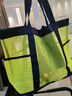 焱思泰網(wǎng)眼便攜可折疊大容量游泳溫泉健身包單肩手提沙灘洗漱包旅行收納 沙灘游泳包（草綠色） 【時(shí)尚設計  舒適手提】 曬單實(shí)拍圖