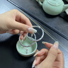 中國黃金（CHINA GOLD）蛇寶寶足銀手鐲竹節(jié)銀鐲子嬰兒男女滿七夕情人節(jié)禮物送女朋友老婆 竹節(jié)寶寶手鐲一對 約23g【品牌禮盒】 曬單實拍圖