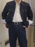 李維斯（Levi's）?新年限定系列春男士牛仔外套0036J-0000 原牛色 L 曬單實(shí)拍圖