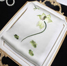 吳蠶里（WUCANLI）實用禮物桑蠶絲圍巾蘇繡手工刺繡真絲巾國風(fēng)牡丹披肩女送長輩禮物 蜻蜓點荷綠色 160x35cm 曬單實拍圖