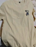名創(chuàng)優(yōu)品（MINISO）短袖男純棉休閑寬松夏季圓領(lǐng)百搭青少年潮流半袖t恤 淺米 XL 曬單實(shí)拍圖