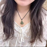 胖東來品質(zhì)保真和田玉小彌勒佛吊墜女玉石佛像佛公佛頭項鏈掛件 和田青玉彌勒佛吊墜黑繩25*25MM 曬單實拍圖