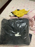 太平鳥女裝羽絨服連帽長款女冬面包服寬松外套絎縫泡芙 黑色 S  曬單實拍圖