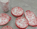 康陌（KANGMO）碗盤餐具家用新款高顏值結(jié)婚新婚新年禮物餐具套裝 復(fù)古花園8人食 曬單實(shí)拍圖