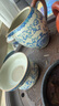 容山堂米黃青花汝窯公道杯陶瓷分茶器茶濾網(wǎng)一體茶海功夫茶配件 米黃汝窯纏枝蓮-公道杯 曬單實(shí)拍圖