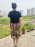 啄木鳥(niǎo)新中式媽媽夏裝雪紡連衣裙2025新款中老年女夏季貴夫人中國(guó)風(fēng)裙子 藏青 XL 建議 90-105斤 曬單實(shí)拍圖