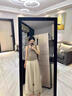法貝莎品牌天絲亞麻褲女2025新款夏季垂感直筒老錢(qián)風(fēng)休閑闊腿褲山本褲子 亞麻色 L 曬單實(shí)拍圖