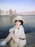 Ebonka馬卡龍色真皮德訓鞋女2025年新款夏季厚底休閑阿甘鞋復(fù)古透氣板鞋 海鹽藍-定制頭層豬皮2.5cm跟高 38 曬單實拍圖