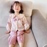 G.DUCKKIDS女童套裝春秋2025新款洋氣時(shí)髦寶寶春季韓版休閑網(wǎng)紅兒童襯衫春裝 粉色 120 cm 曬單實(shí)拍圖
