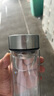 胖東來品質(zhì)保溫杯雙層玻璃杯2025新款茶水分離泡茶杯辦公專用男士 鋼本色  450ml 曬單實(shí)拍圖