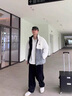 NASAMITOO雙面穿棉服男女款秋冬季潮牌寬松保暖加厚棉衣襖羽小惡魔絨服外套 卡其（BA21） L （推薦體重130-150斤） 曬單實(shí)拍圖