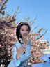 麓格立早春季穿搭法式藍色長袖連衣裙子女2025年新款小個子氣質減齡長裙 【藍色上衣+半身裙 】 M 曬單實拍圖