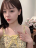 法蔻輕奢山茶花項鏈女新款高級感小眾鎖骨鏈生日520禮物送女友老婆 茶語蝶誓【黃金色】 曬單實拍圖