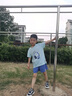 真維斯男童速干套裝兒童短袖短褲男孩夏季運(yùn)動(dòng)冰絲涼感夏裝中大童童裝 藍(lán) 冰塊檸檬+黑 檸檬片X 130 曬單實(shí)拍圖