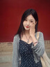 圣保美藍(lán)色吊帶連衣裙春夏季女2025新款小個子碎花裙子夏天套裝包臀短裙 套裝【開衫+短裙】 M 碼 曬單實拍圖