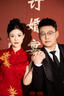 泰勒馬丁新中式新娘旗袍敬酒服2025新款可拆披肩結(jié)婚訂婚回門禮服 X2550(僅女裝) L 曬單實(shí)拍圖