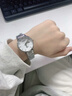 浪Longines手表琴女真鉆名牌全自動(dòng)機械表十大品牌防水鏤空情侶表 L789本色白面女 送表帶+手鏈 曬單實(shí)拍圖