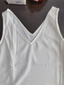 顏域白色打底吊帶女內搭2025新款春季簡(jiǎn)約百搭上衣V領(lǐng)無(wú)袖背心女 白色 M 曬單實(shí)拍圖