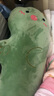 潔麗雅長條抱枕女生睡覺夾腿娃娃毛絨玩具可拆洗兒童抱睡玩偶兔貓象恐龍 綠色恐龍 100厘米 (獨(dú)立內(nèi)膽，可拆洗) 曬單實(shí)拍圖