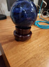 榕億發(fā)藍水晶球擺件現代家居藍色裝飾品熔煉水晶臥室客廳玄關(guān)辦公 高成色【可選貨】直徑10cm 曬單實(shí)拍圖