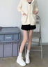 ZUOSAISI品牌小白鞋女厚底內增高休閑鞋女2025秋季新品女鞋輕便百搭鞋子女 白色光面(增高) 33 曬單實拍圖