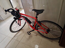 坎普（CAMP）RADON 公路車(chē)鋁合金順泰18變速單車(chē)圈剎運(yùn)動(dòng)賽車(chē)碳纖維前叉自行車(chē) 中國(guó)紅 18速 480碼 曬單實(shí)拍圖