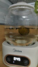 美的（Midea）花漾0膠水全玻璃全自動(dòng)養(yǎng)生壺 辦公室多功能煮茶壺 燒水壺恒溫電熱水壺煮茶器花茶壺1L YS10B101 曬單實(shí)拍圖