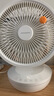 amadana艾曼達(dá)空氣循環(huán)扇家用桌面電風(fēng)扇小型臺(tái)式搖頭靜音臺(tái)扇遙控款 D2【富士白-木紋款】 曬單實(shí)拍圖
